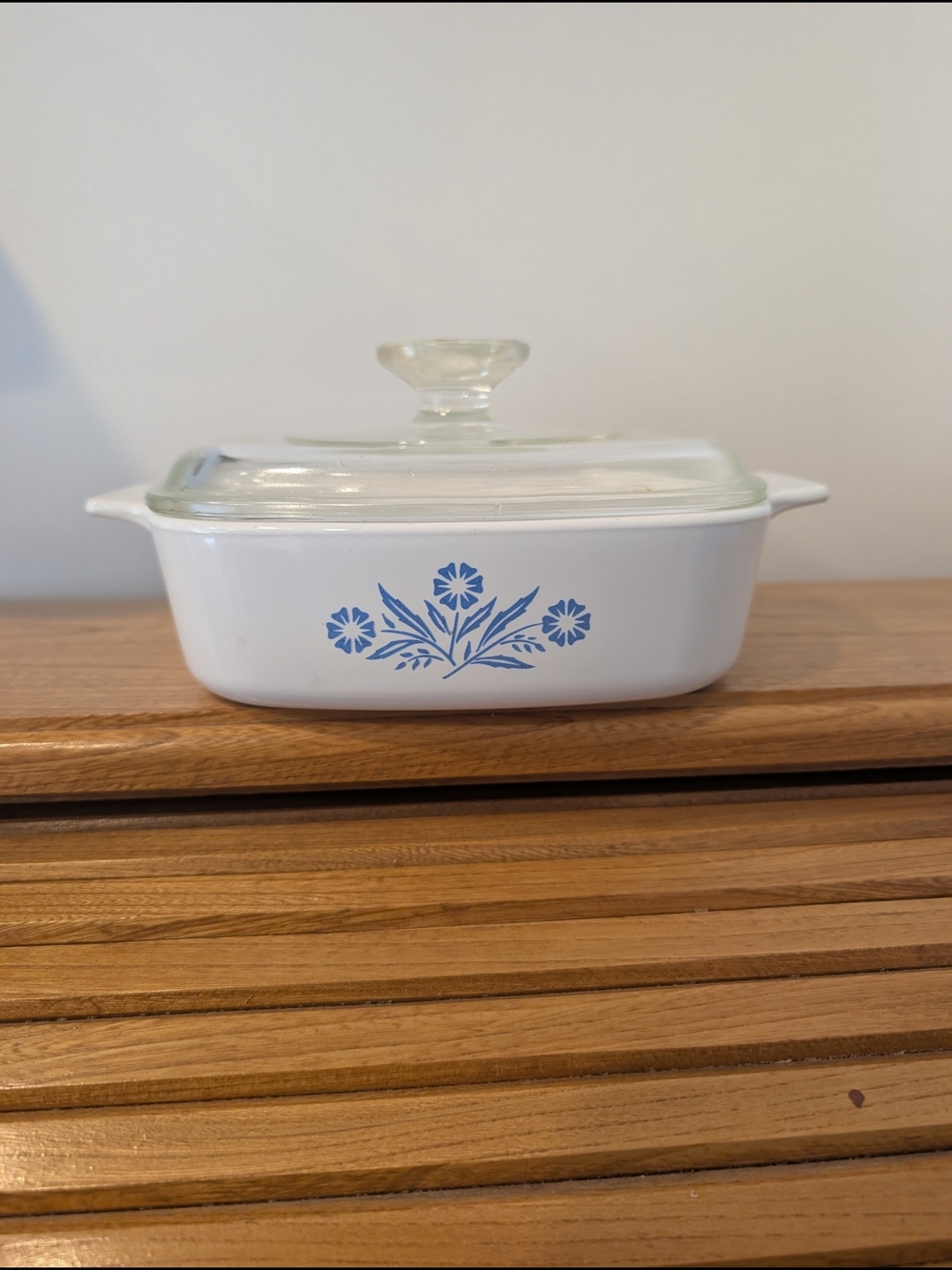 Vintage Corning Ware “Cornflower Blue” Casserole Dish with Lid